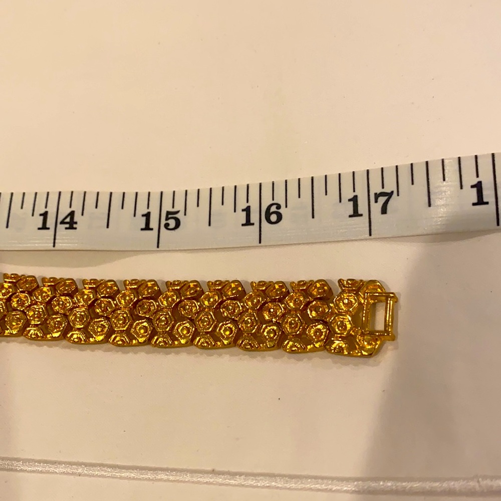 Gold Costume Bib Necklace GUC - Picture 5 of 5